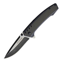 Rough Rider Arctic Panther Folding Knife | Linerlock, Carbon Fiber, G10 Handles, Two-Tone Finish
