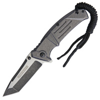 Rough Rider Golem Linerlock Folding Knife (Black / Stonewash)