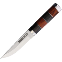 Rough Rider Alamo Boot Knife Fixed Blade w/ Leather Sheath RR2457