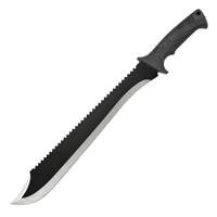 Schrade Two Tone Saw Back Machete | 20" Overall, 3Cr13 Stainless Steel, SCHMACH2CP