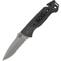 SOG Escape Bead Blast Folding Knife | 8.2" Overall, 9Cr18MoV Stainless Steel, SOGFF24CP