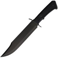 S-TEC Midnight Bowie Tactical Fixed Blade Knife w/ Nylon Sheath STT2241902