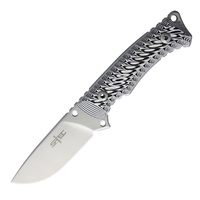 S-TEC Satin Fixed Blade Knife | 9" Overall, G10 Handle, Full Tang, STT228628
