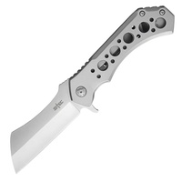 S-TEC Framelock Cleaver Blade Folding Knife