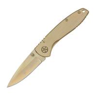 Smith & Wesson Executive Gold Framelock Folding Pocket Knife SW110GL