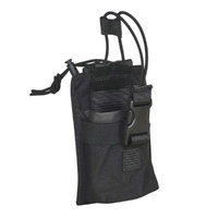 Tasmanian Tiger Black Tactical Radio Pouch 3 | MOLLE System, Cordura