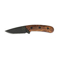 Tassie Tiger Knives Australian Made Fixed Blade Drop Point Knife | Full Tang D2 Tool Steel Blade Desert Ironwood Handle