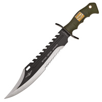 United Cutlery Marine Force Recon Sawback Bowie Knife | AUS-6 Stainless Steel, UC2863