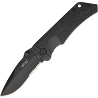 Walther PPX Linerlock Folding Knife | Partially Serrated, 440C Stainless Steel, WAL50766