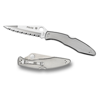 Spyderco Police Model Stainless - Serrated Blade