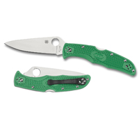 Spyderco Endura 4 Green Folding Knife | 8.75" Overall, VG10 Stainless Steel, YSC10FPGR