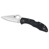 Spyderco Delica 4 Folding Knife | 7.1" Overall, VG-10 Stainless Steel, YSC11PBK