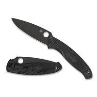 Spyderco Resilience Lightweight Folding Knife | Black, Blade Plain, YSC142PBBK