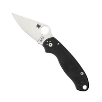 Spyderco Para 3 G-10 Black Plain Blade