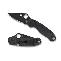 Spyderco Para 3 Black Handle/ Plain Black Blade