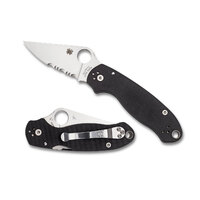 Spyderco Para 3 Black Handle / Combo Blade