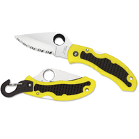 Spyderco Snap-It Salt Lightweight Yellow Serrated Blade