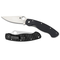 Spyderco Military Model G-10 Black - Plain Blade