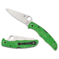 Spyderco Pacific Salt 2 Lightweight Green Plain Blade