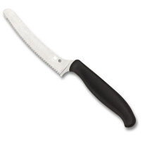 Spyderco Z-Cut Kitchen Knife Black Fully Serrated