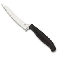 Spyderco Z-Cut Kitchen Knife Black Pointed Fully Serrated