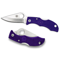 Spyderco Ladybug 3 Purple Folding Knife | Plain Blade, YSLPRP3