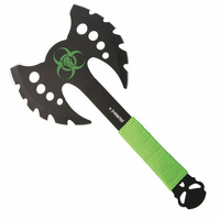 Z-Hunter Double Headed Zombie Axe | 13.5" Overall, Cord Wrapped Handle, ZBAXE12
