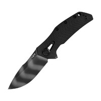 Zero Tolerance 308BLKTS Framelock Folding Knife | CPM-20CV Striped Blade ZT0308BLKTS