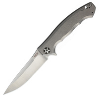 Zero Tolerance 0452 Folding Knife | Titanium Handle, S35VN Blade Steel, Stonewashed