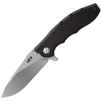 Zero Tolerance 0562CF Folding Knife | 3.5" Blade, CTS-204P Steel, Stonewash Finish, ZT0562CF