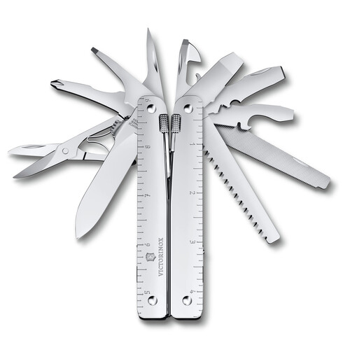 Victorinox Swiss Tool MX Silver, Nylon Pouch, Swiss Army Knife 35315