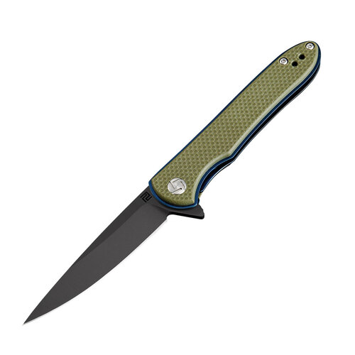 Artisan Small Shark Linerlock Flipper Folding Knife | D2 Tool Steel Blade ATZ1707PSBGNF
