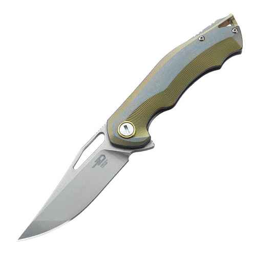 Bestech Tercel Folding Knife | CPM S35VN Steel, Titanium Handle & Pocket Clip, BT1708A