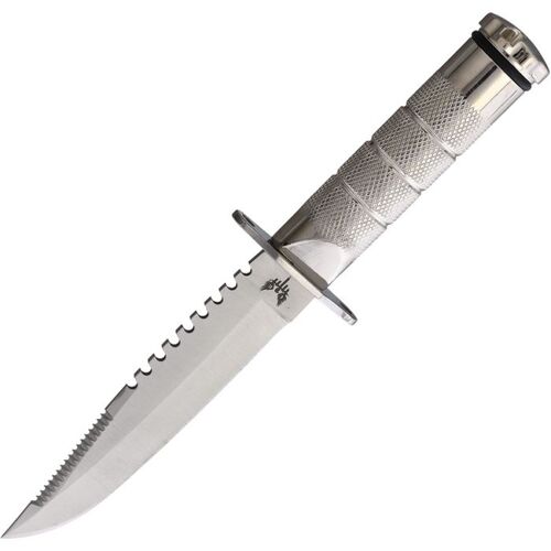Combat Ready Alpha Survival Knife | Sawback Blade, Hollow Handle w/ Survival Kit CBR375
