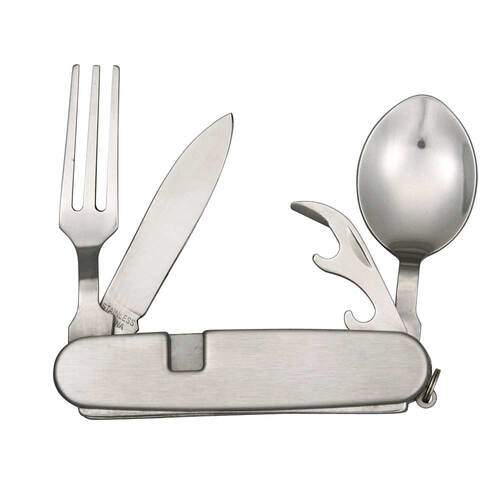 Four Function Camp Chow Tool Folding Knife