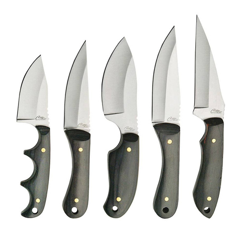 Rite Edge 5 Piece Fixed Blade Knife Set | Full Tang, Satin Finish, CN211229