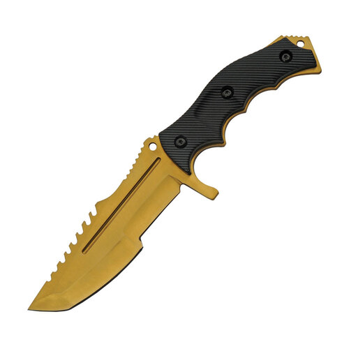 Rite Edge Mini Xtreme Tactical Fighter Gold Knife | 8.5" Overall, 440 Stainless Steel, CN211548GD