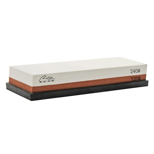 Rite Edge Whetstone Dual-Side Corundum Sharpening Stone - 120 & 240 Grit