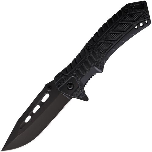 Rite Edge Black Streak Linerlock Folding Pocket Knife CN300524