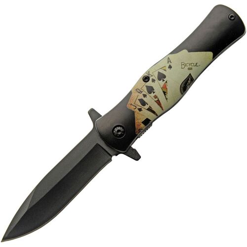 Rite Edge Gambler Linerlock Flipper Folding Pocket Knife CN300562CD