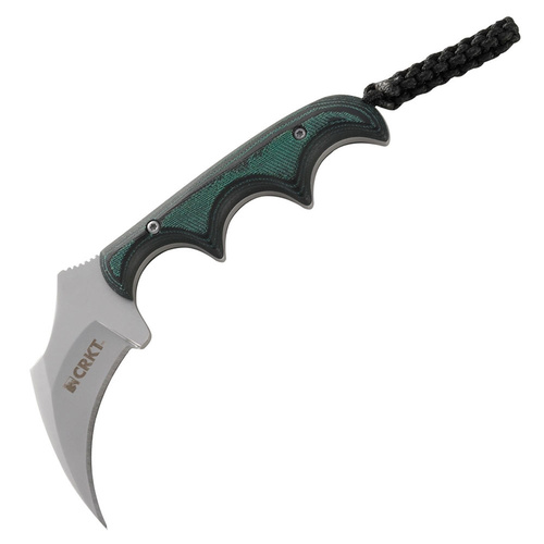 CRKT Folts Minimalist Keramin Neck Knife | Only 48g, 5Cr15MoV Stainless Steel, Full Tang, CR2389
