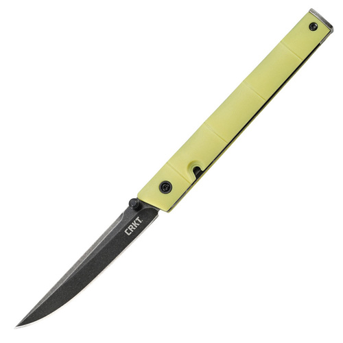 CRKT CEO Linerlock Bamboo Folding Knife | Yellow
