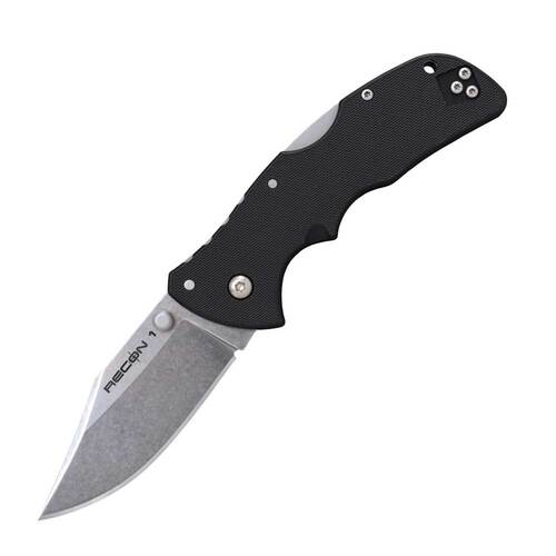 Cold Steel Mini Recon 1 Lockback Folding Knife | AUS-10A Stainless Clip Blade