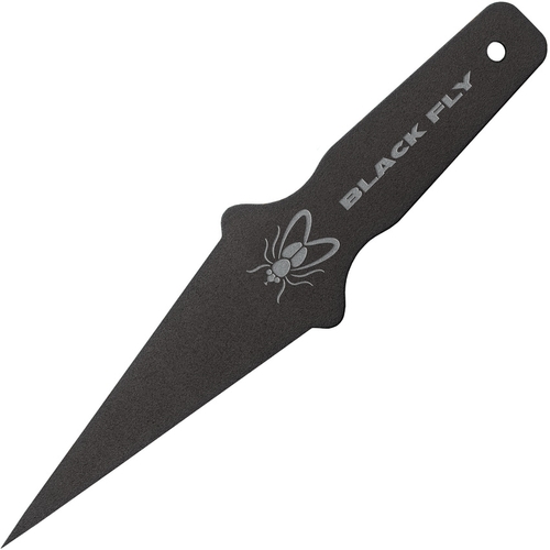 Cold Steel Black Fly Throwing Knife | One Piece Spring Steel Construction 80STMA