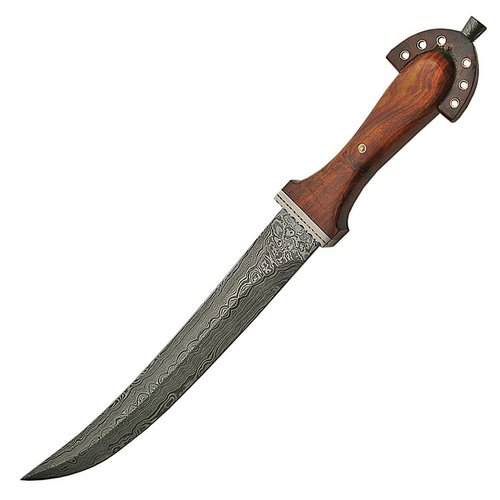 The Thorn Short Sword | Damascus, Rosewood