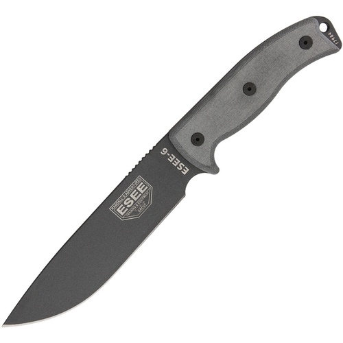 ESEE Model 6 Tactical Knife | 11.75" Overall, 1095 Carbon Steel, ES6PTG