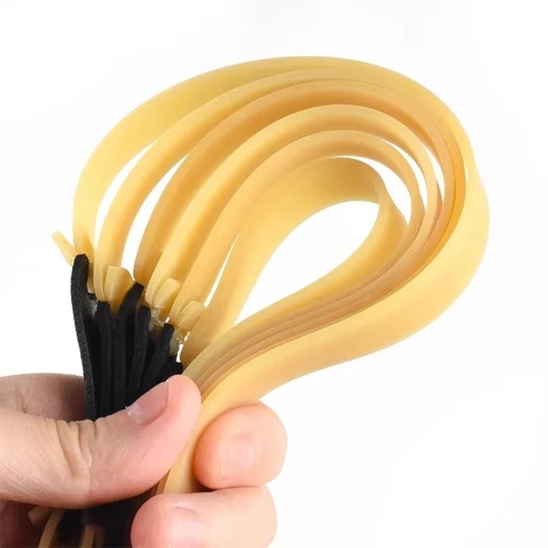 Extac 0.75mm Thick Yellow Slingshot Hunting Flat Rubber Band
