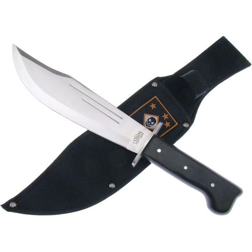 Frost Cutlery Carson Raider Combat Bowie Knife w/ Nylon Belt Sheath F18418