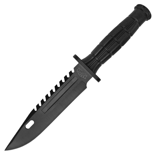 Frost Cutlery Shark Bowie Knife | 12" Overall, ABS Handle, Sawback