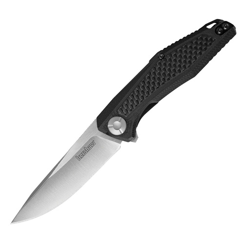 Kershaw Atmos Linerlock Folding Knife | 8Cr13MoV Stainless Steel, Satin Finish, KS4037